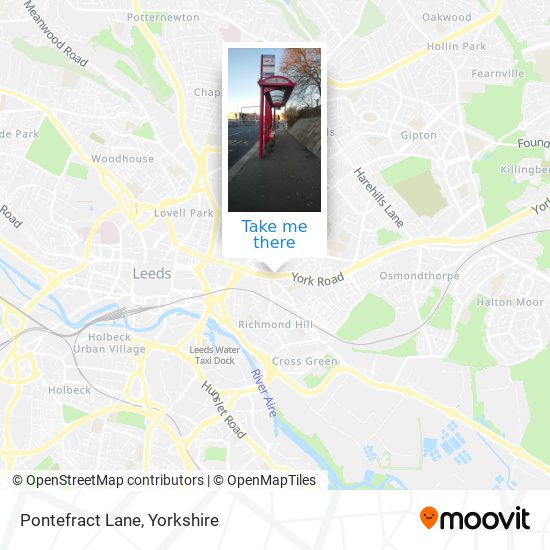 Pontefract Lane map