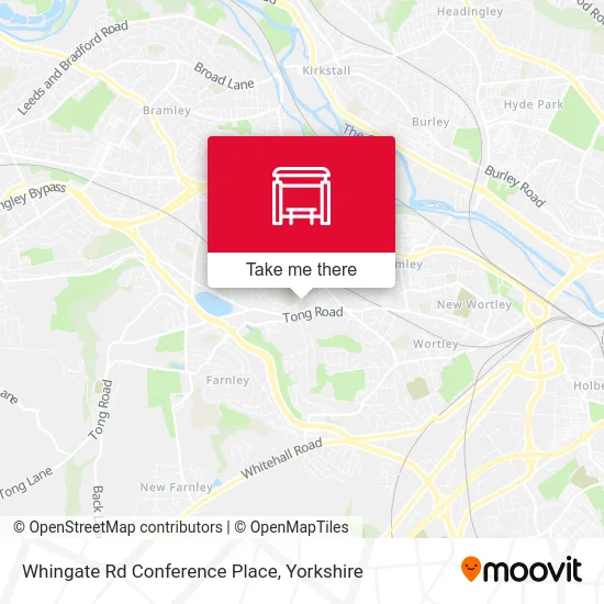 Whingate Rd Conference Place map