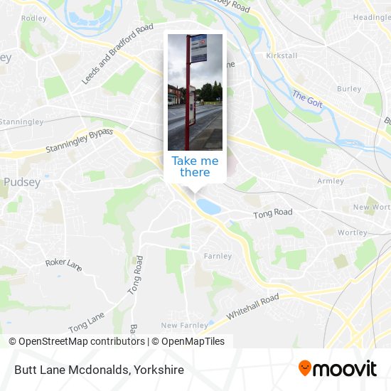 Butt Lane Mcdonalds map