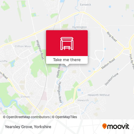 Yearsley Grove map