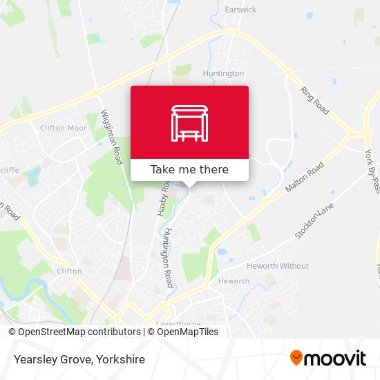 Yearsley Grove map