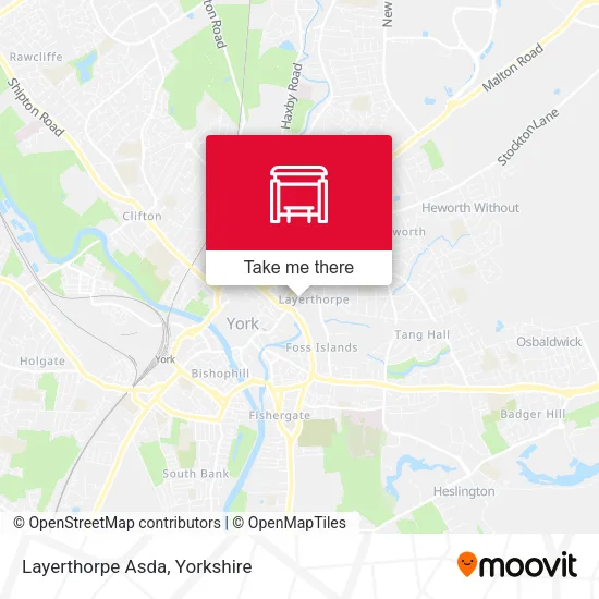 Layerthorpe Asda map