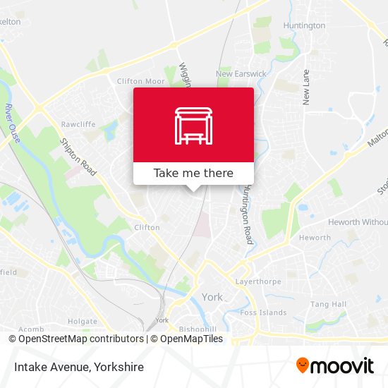 Intake Avenue map