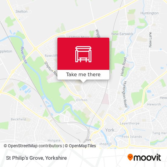 St Philip's Grove map