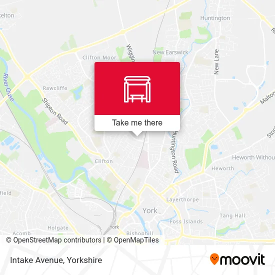 Intake Avenue map