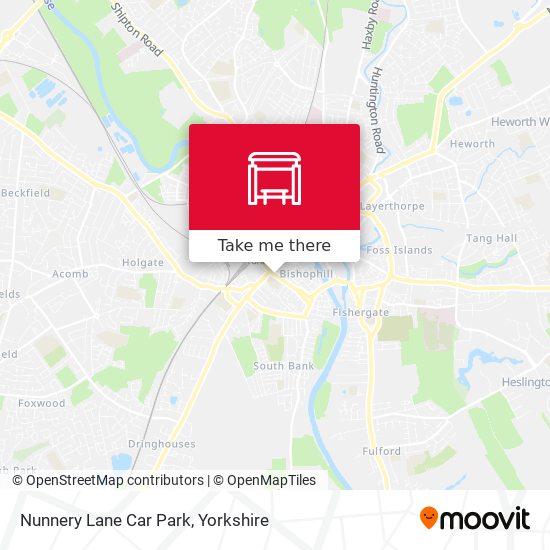 Nunnery Lane Car Park map