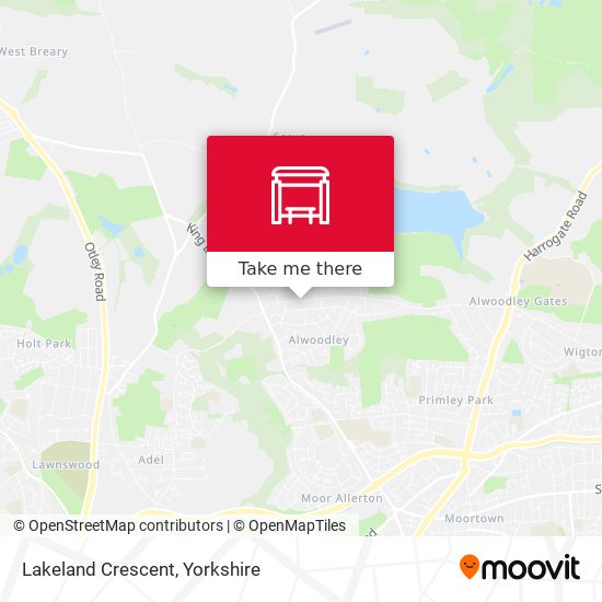 Lakeland Crescent map