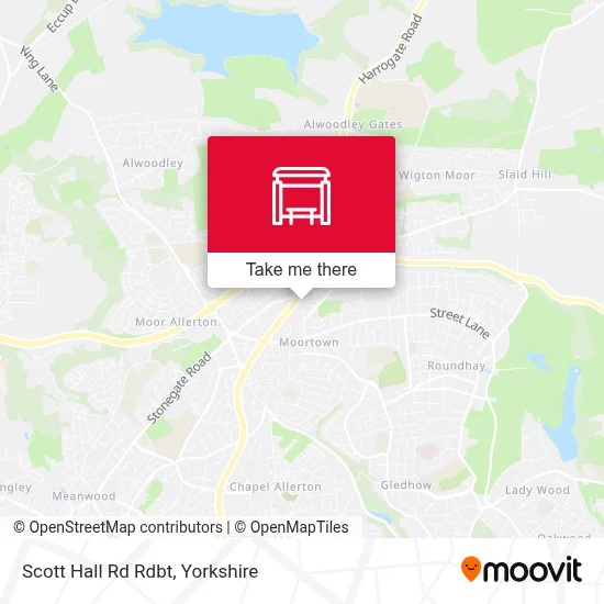 Scott Hall Rd Rdbt map