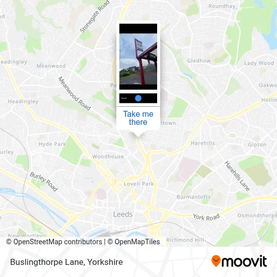 Buslingthorpe Lane map