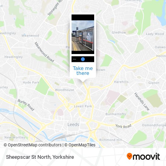 Sheepscar St North map
