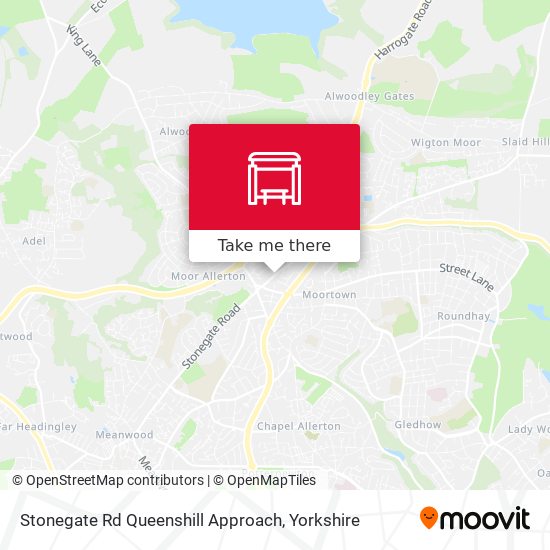 Stonegate Rd Queenshill Approach map
