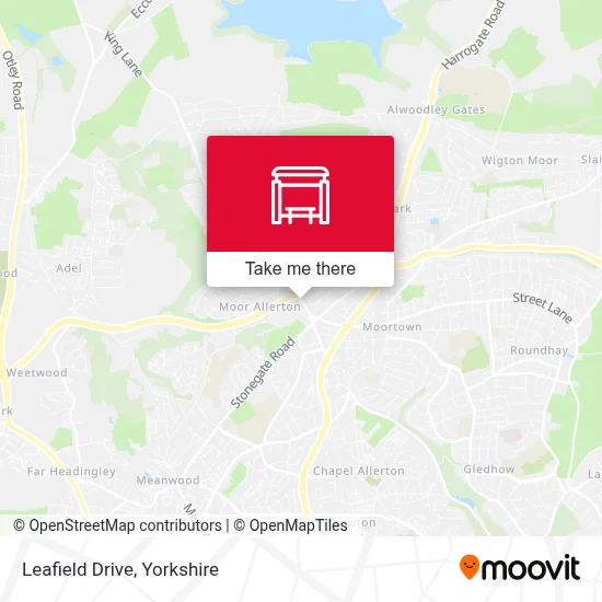 Leafield Drive map