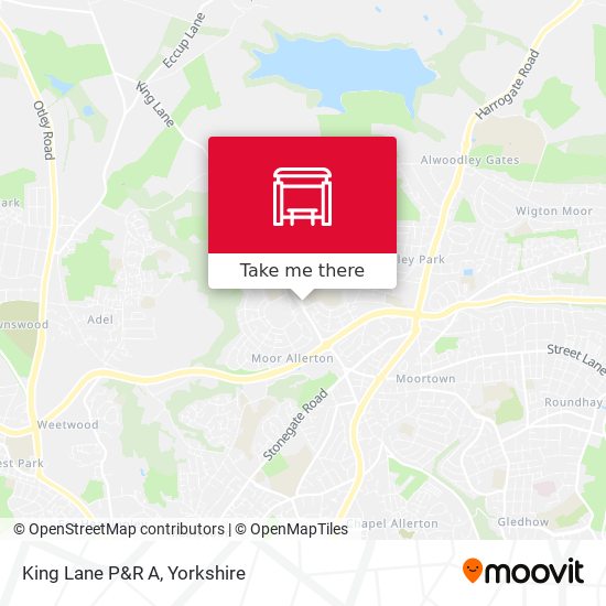 King Lane P&R A map