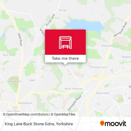 King Lane Buck Stone Gdns map