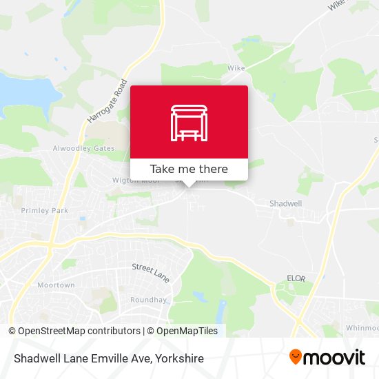 Shadwell Lane Emville Ave map