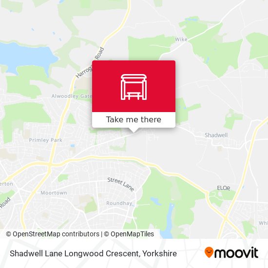 Shadwell Lane Longwood Crescent map
