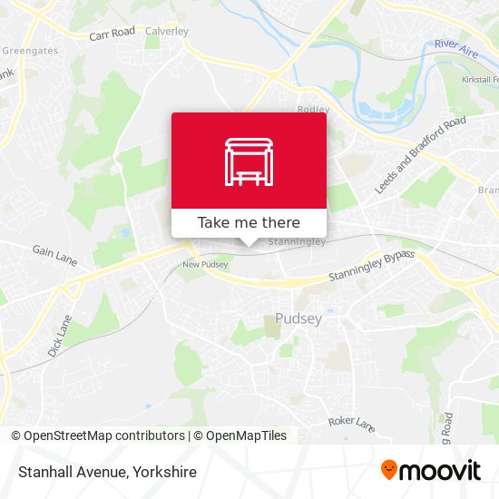 Stanhall Avenue map