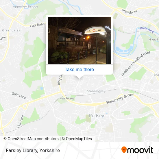 Farsley Library map