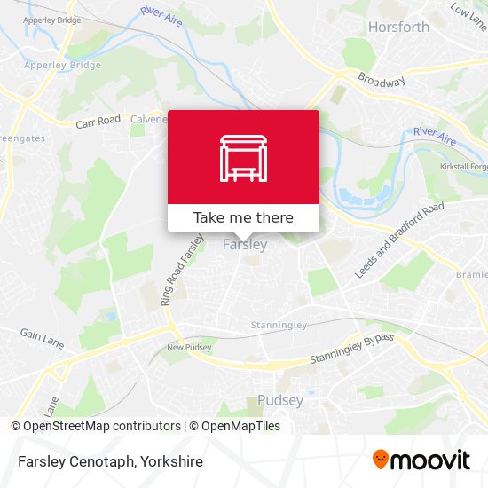 Farsley Cenotaph map