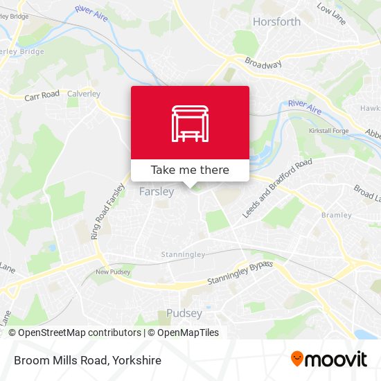 Broom Mills Road map