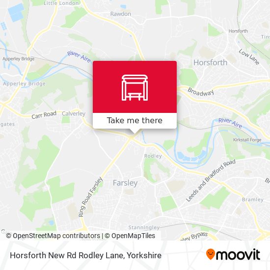 Horsforth New Rd Rodley Lane map