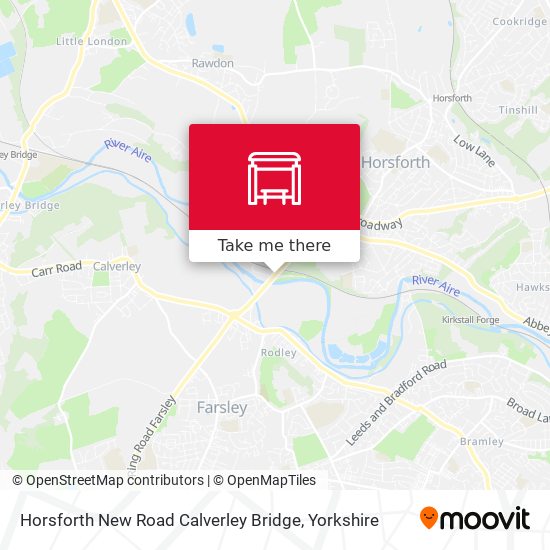 Horsforth New Road Calverley Bridge map