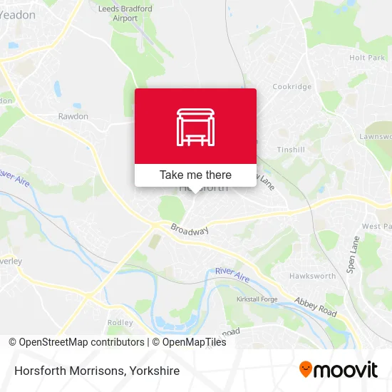 Horsforth Morrisons map