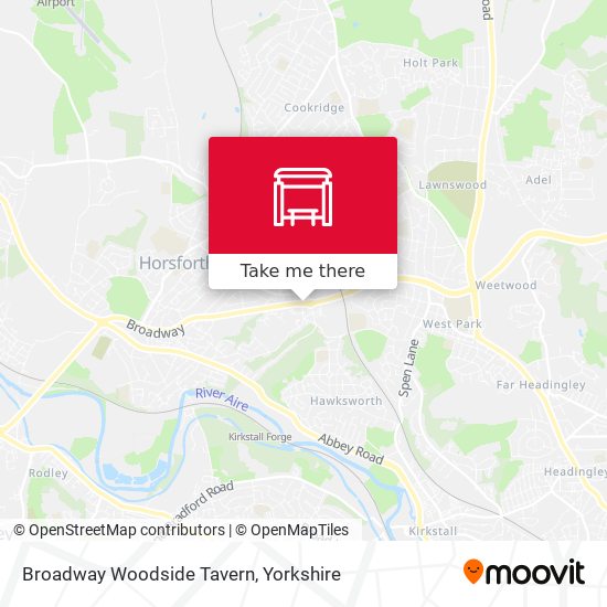 Broadway Woodside Tavern map