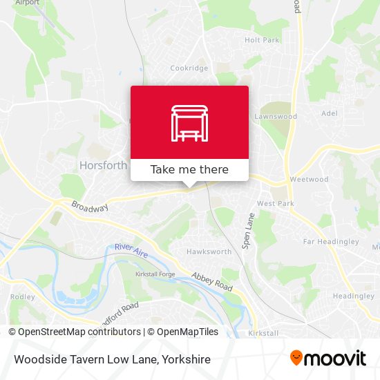 Woodside Tavern Low Lane map