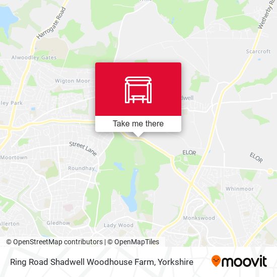 Ring Road Shadwell Woodhouse Farm map