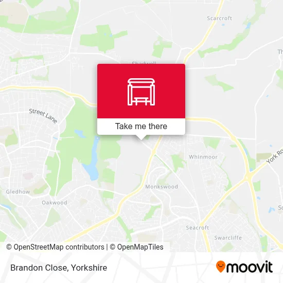 Brandon Close map
