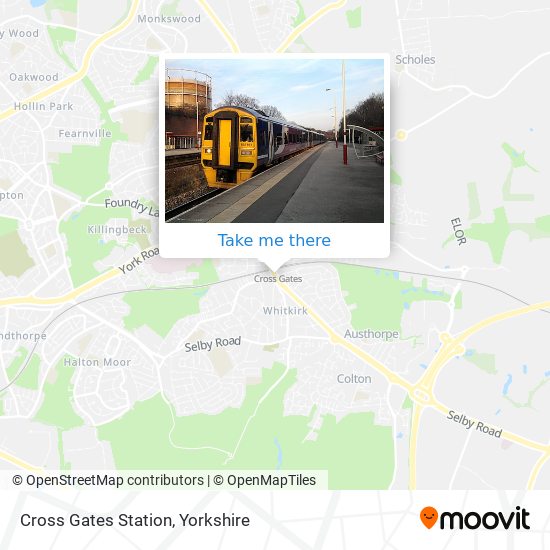 Cross Gates Station map