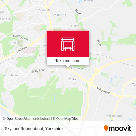 Skyliner Roundabout map