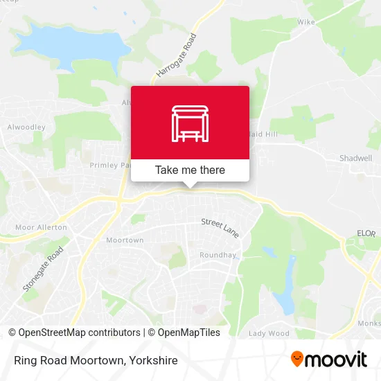 Ring Road Moortown map