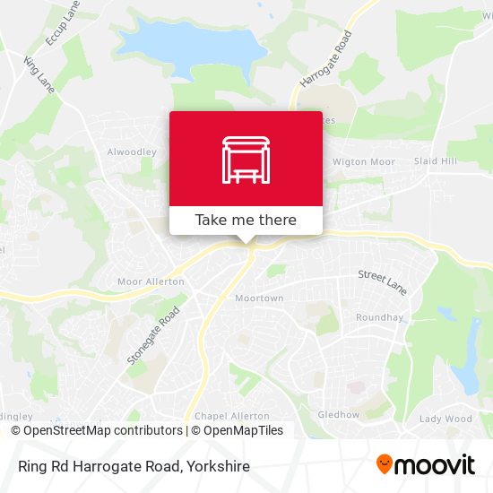 Ring Rd Harrogate Road map