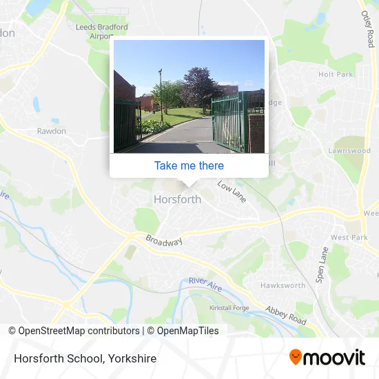 Horsforth School map