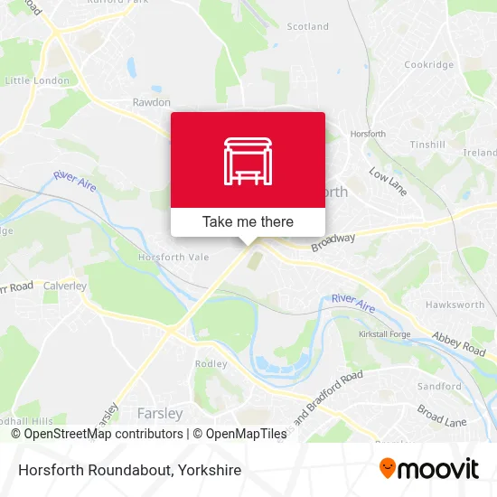 Horsforth Roundabout map