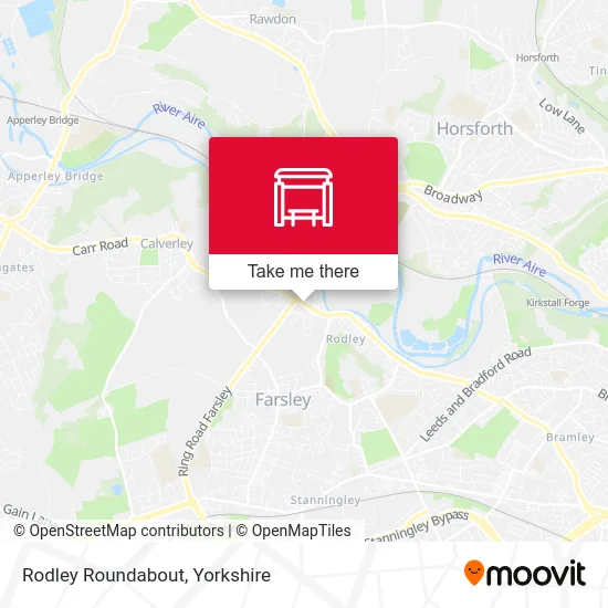 Rodley Roundabout map