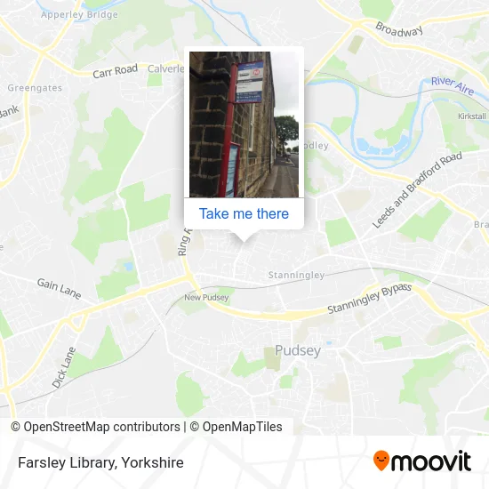 Farsley Library map