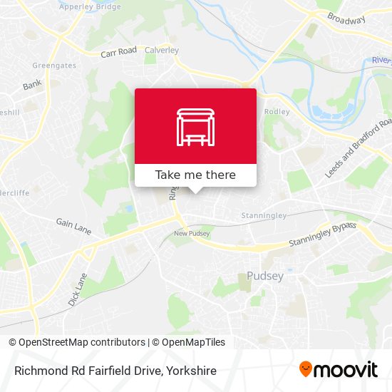 Richmond Rd Fairfield Drive map