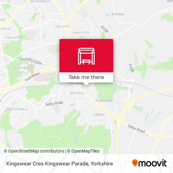 Kingswear Cres Kingswear Parade map