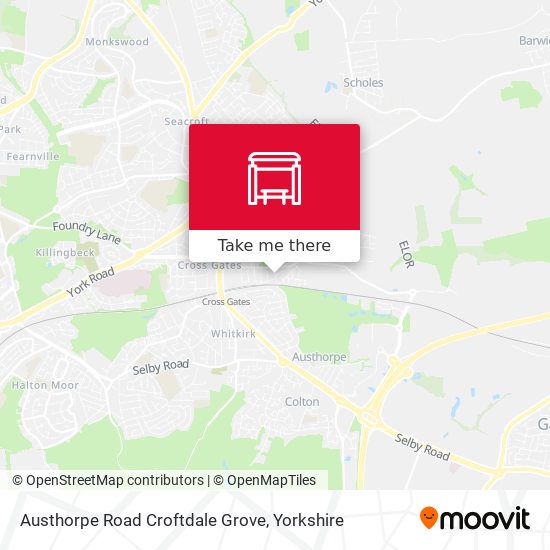Austhorpe Road Croftdale Grove map