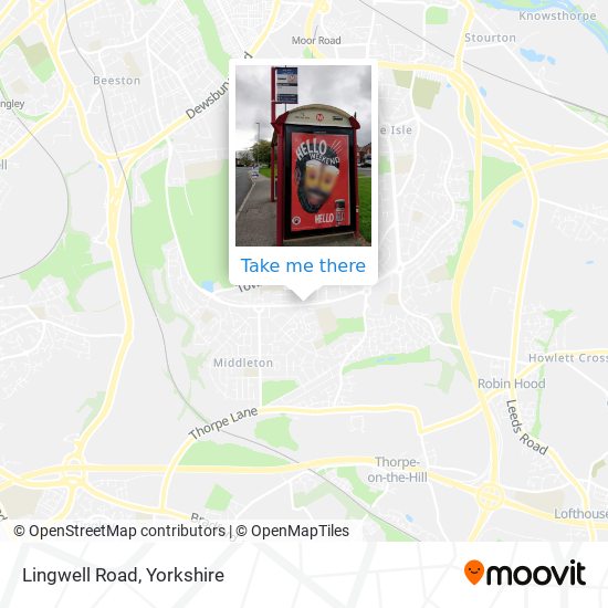 Lingwell Road map