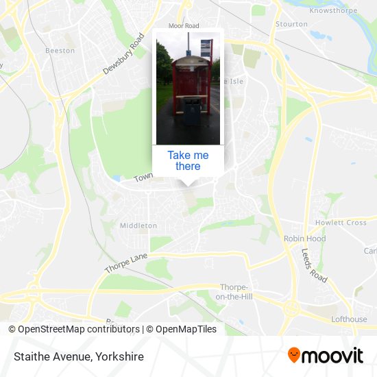 Staithe Avenue map