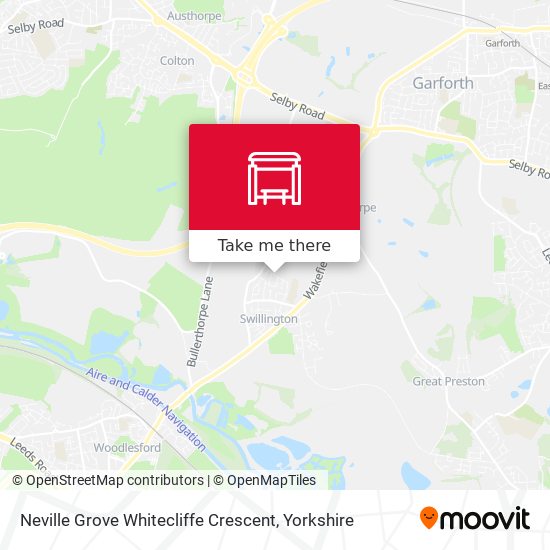 Neville Grove Whitecliffe Crescent map