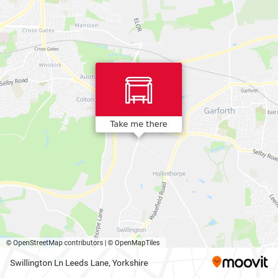 Swillington Ln Leeds Lane map
