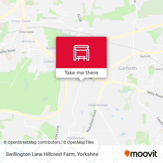 Swillington Lane Hillcrest Farm map