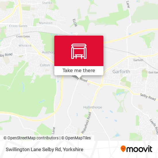 Swillington Lane Selby Rd map