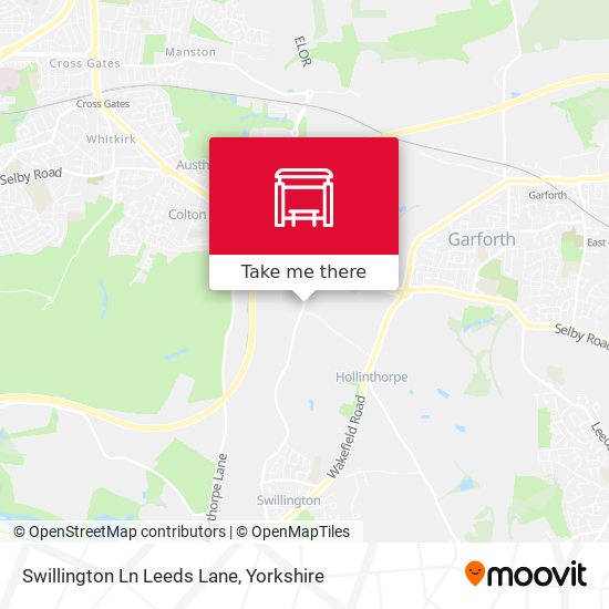 Swillington Ln Leeds Lane map