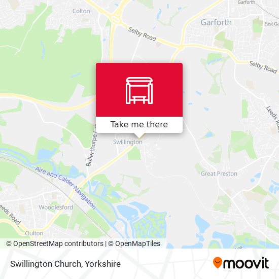 Swillington Church map